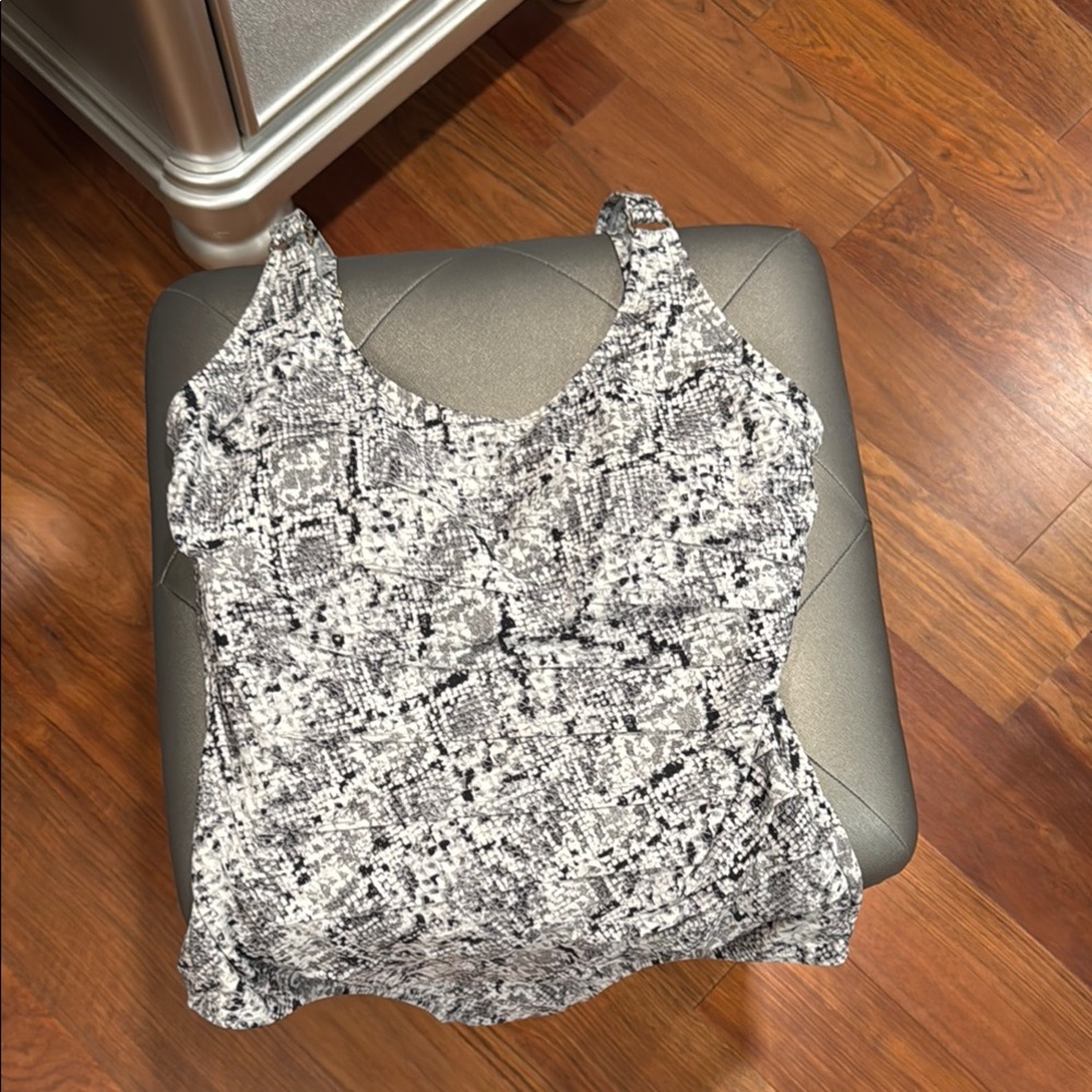 Women's Snakeskin Print One Piece Swimsuit
